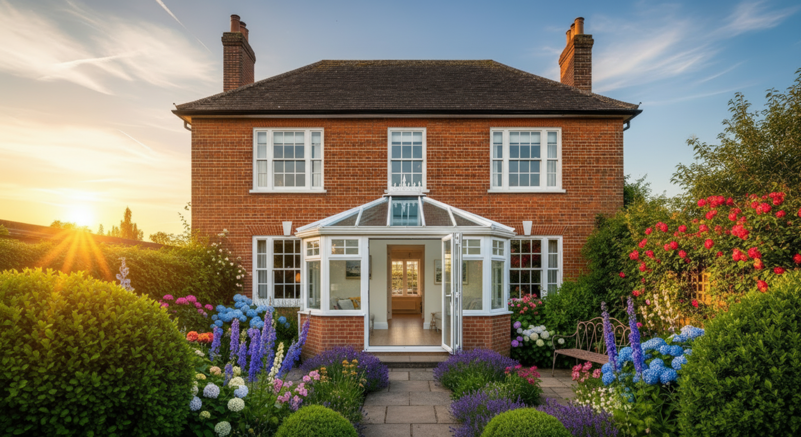 House with AI-generated extension - view 1